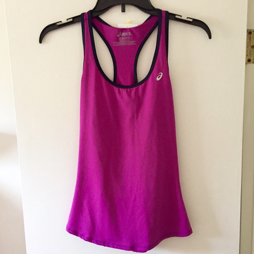 NEW ASICS purple workout sports gym tank Size XS